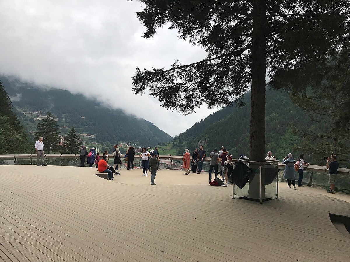 Der Blick von der Aussichtsplattform
