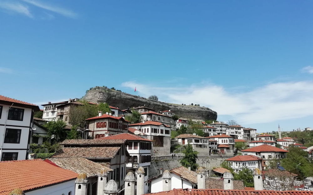 Konak mansions along a cobbled lane